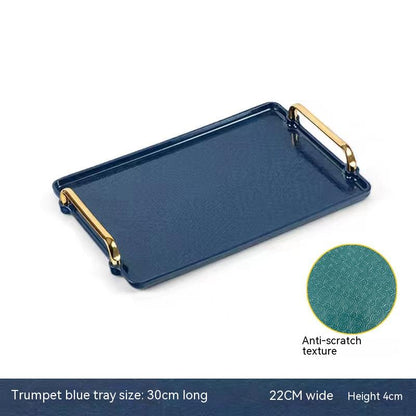 Light Luxury Household Rectangular Tray Nanag store