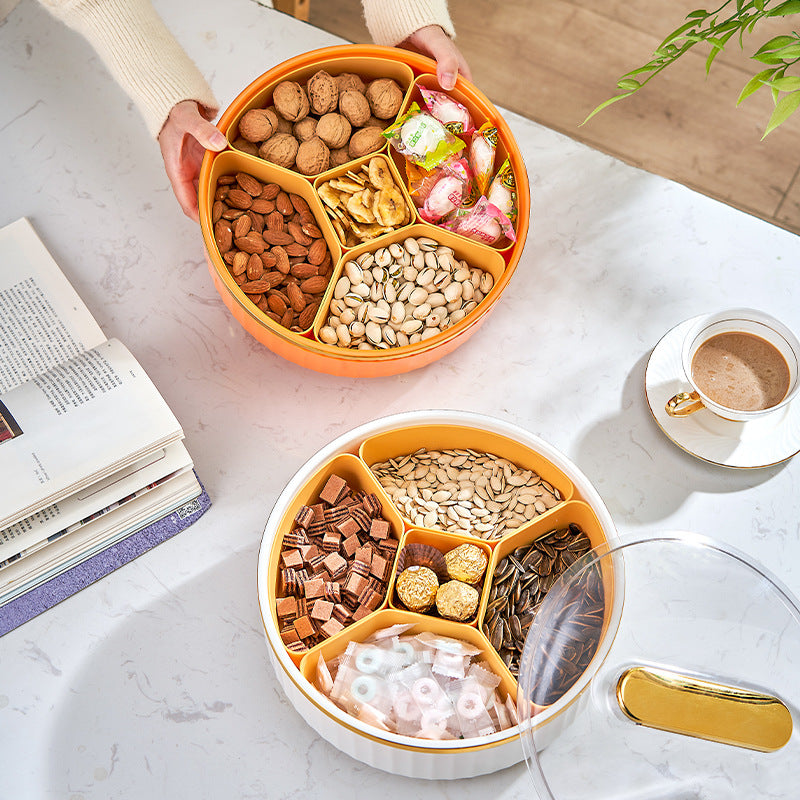 Godisnötter mellanmål förvaringslåda som används på soffbordet