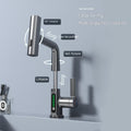 Intelligent digital pull-out basin faucet with temperature digital display rotation Nanag store