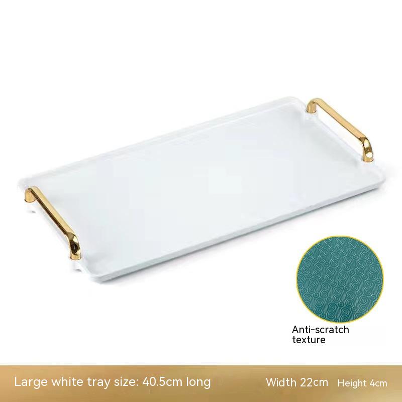 Light Luxury Household Rectangular Tray Nanag store