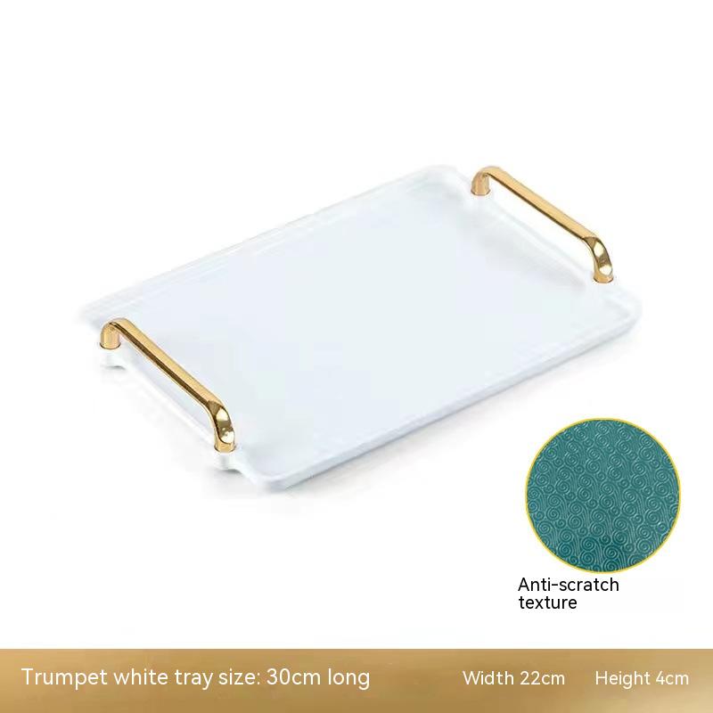 Light Luxury Household Rectangular Tray Nanag store