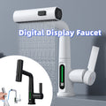 Intelligent digital pull-out basin faucet with temperature digital display rotation Nanag store