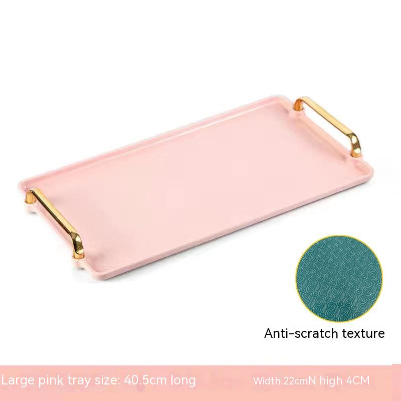 Light Luxury Household Rectangular Tray Nanag store