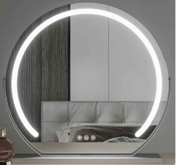 นอร์ดิกกระจกแต่งหน้าศิลปะ LED การออกแบบที่ผิดปกติกระจกแต่งหน้าดวงจันทร์โต๊ะเครื่องแป้ง E spejos pared ห้องนั่งเล่นอุปกรณ์ตกแต่ง