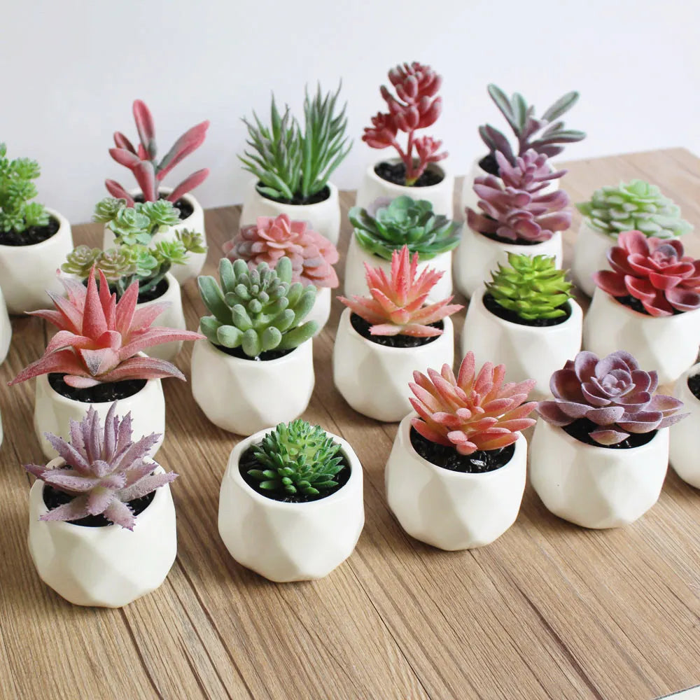 Kunstige planter med potte