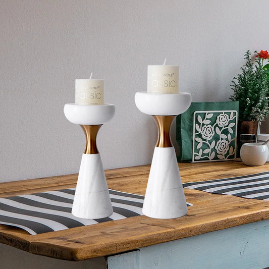 modern marble candle holder