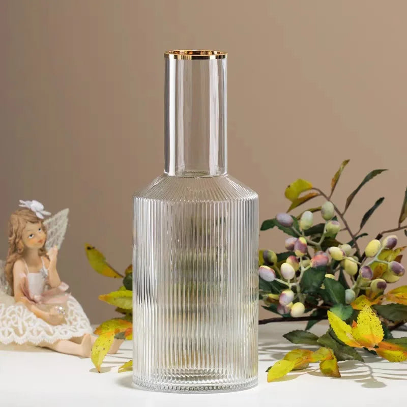 Transparent Glass Vase Decoration Creative Nordic Bottle