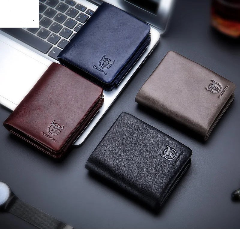 Men’s RFID Leather Zip Wallet