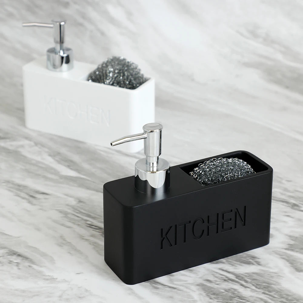 Modern kitchen accessories Soap Dispenser Set brushes Holds and Stores Sponges Scrubbers