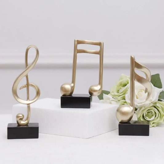 Mini musical note model figure resin