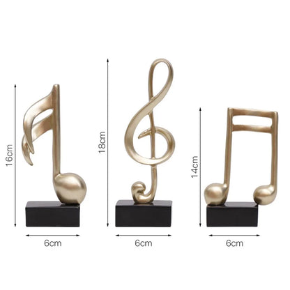 Mini musical note model figure resin