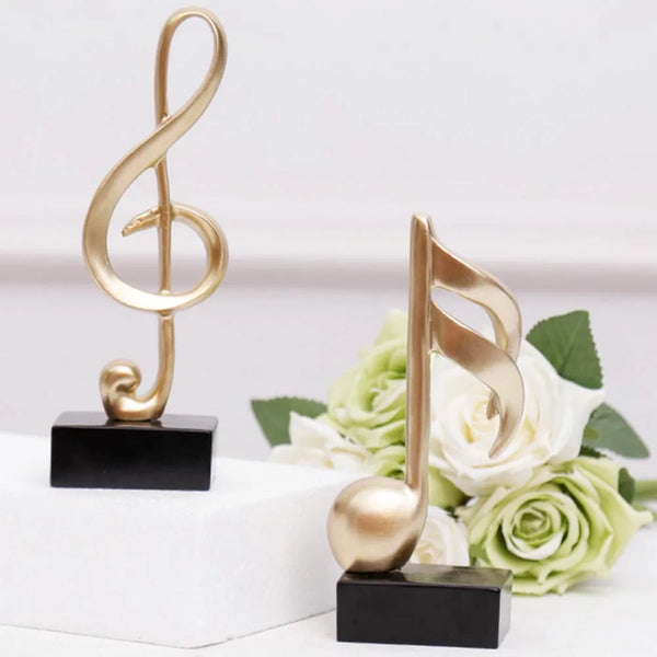 Mini musical note model figure resin