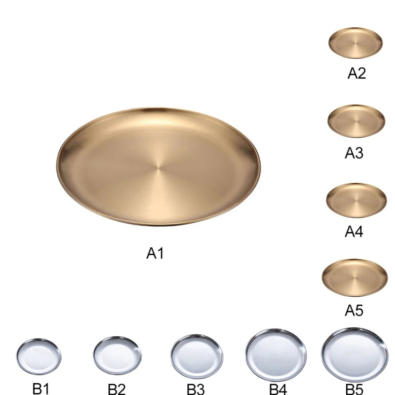 Gold Round Plate - Nanag store