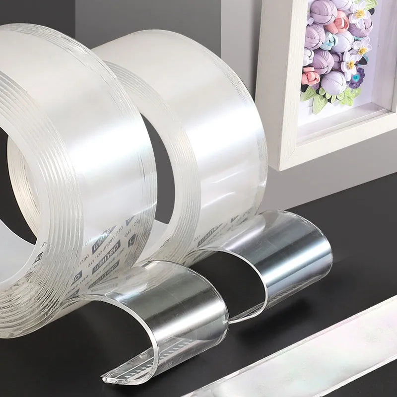 Double Sided Tape Transparent Reusable Waterproof 1/2/3/5M