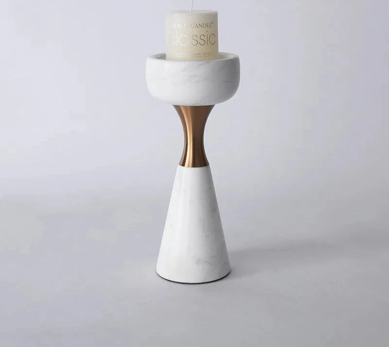 modern marble candle holder