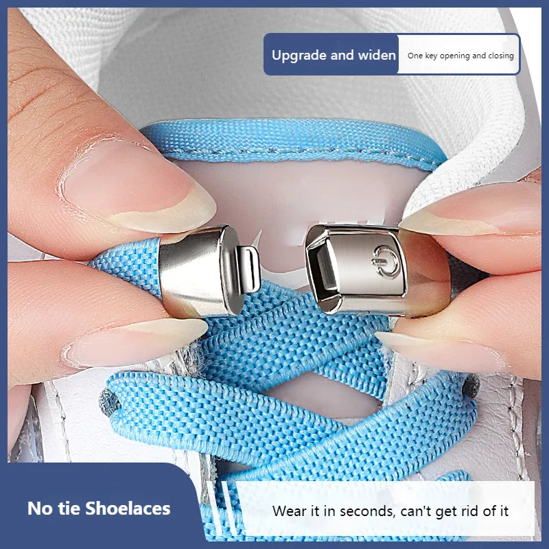 Lock Press Shoelaces Without Ties Elastic Laces N store