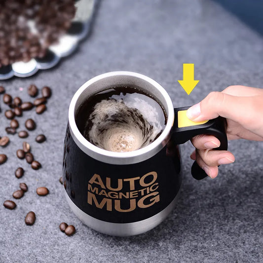 كوب خلط ذكي أوتوماتيكي جديد مع كوب مغناطيسي لخلط القهوة والحليب
