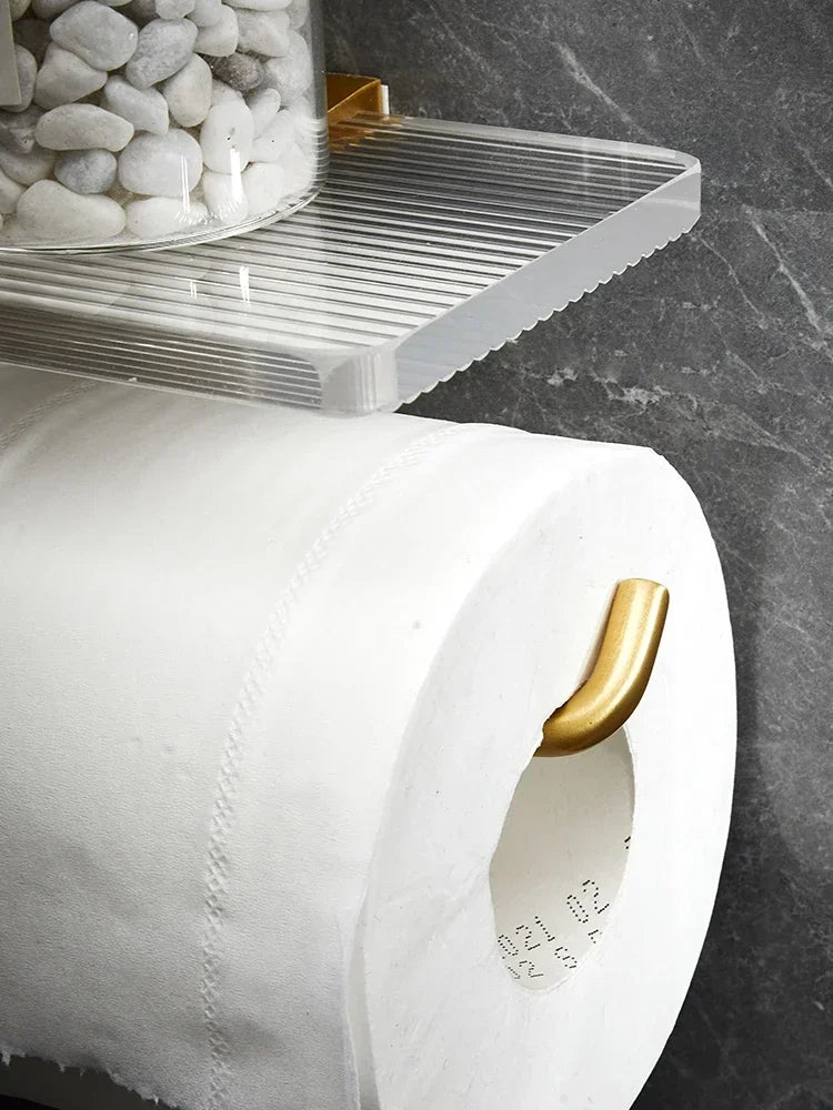 Toilet Paper Holder Acrylic and Aluminum Alloy Material Paper roll holder