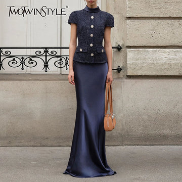 Women Slim Skirt Set
