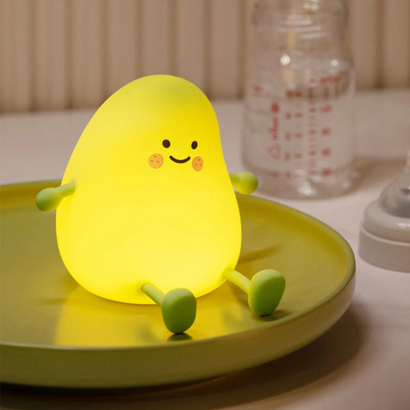 Pear fruit silicone night light