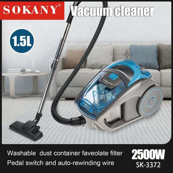 Houselin 2500W bagless canister vacuum cleaner