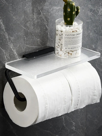 Toilet Paper Holder Acrylic and Aluminum Alloy Material Paper roll holder