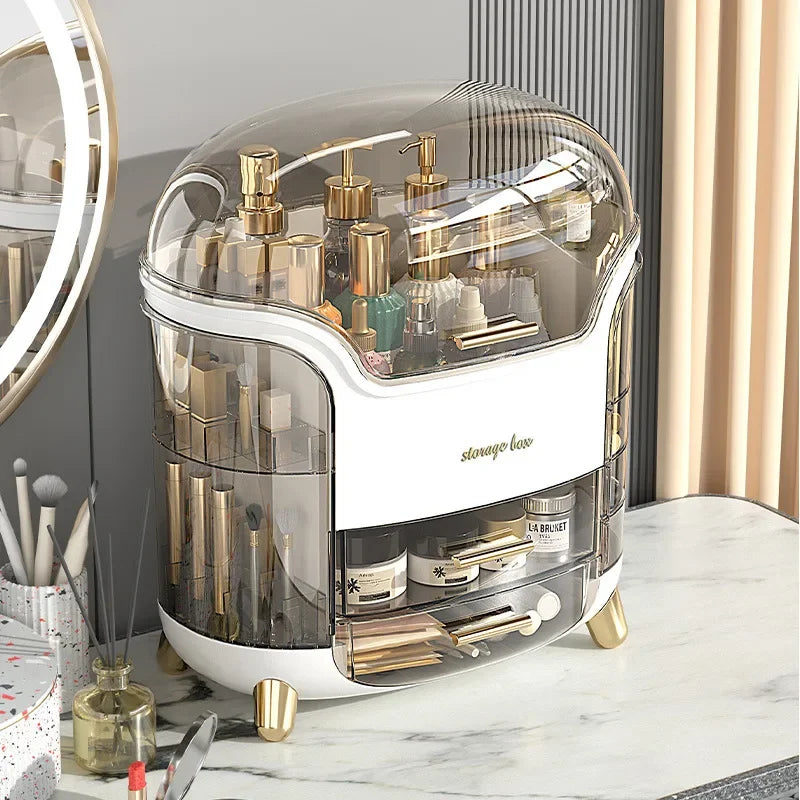 Multi-Functional Drawer: Large capacity clear plastic cosmetics storage box