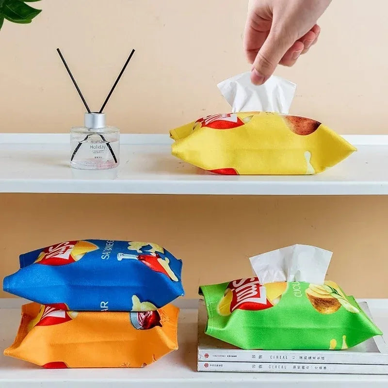 Potato Chip Tissue Box