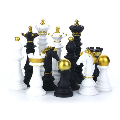 قطعة واحدة من إكسسوارات ألعاب الشطرنج المصنوعة من الراتنج