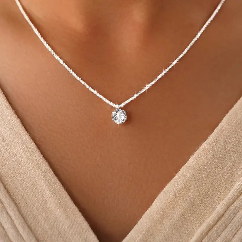 Moissanite Pendant Necklace