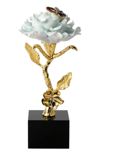 exquisite brass flower decorative statue