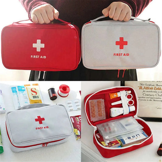 ポータブル収納バッグ応急処置救急バッグ屋外ピルサバイバルオーガナイザー緊急キットパッケージ旅行アクセサリー
