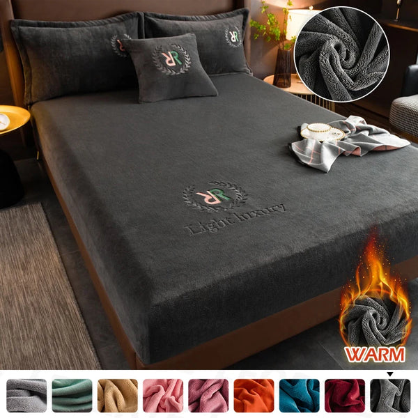 Thicken velvet bed cover