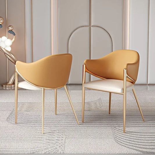 Italian light luxury modern dining chair