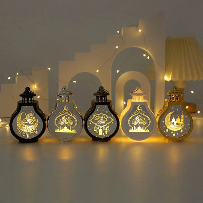 2024 Ramadan LED lantern light Eid mubarak decoration