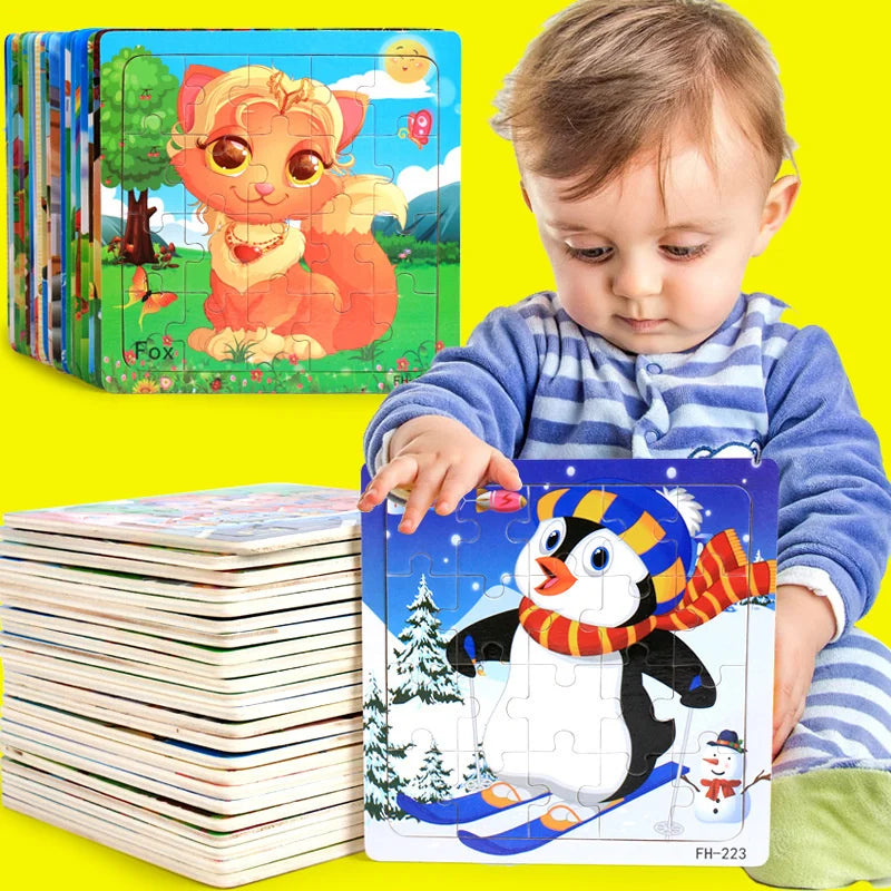 Kids Wooden 3D Puzzle Toy