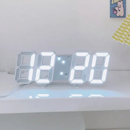 Ceas de perete digital LED 3D