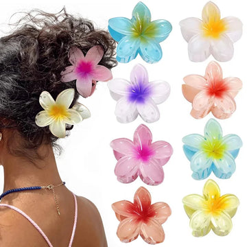 Hawaiian Flower Hair Claws