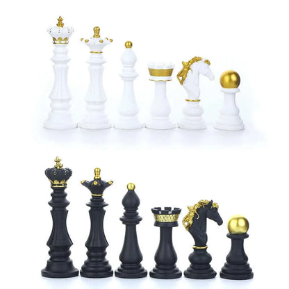 1pc εξαρτήματα επιτραπέζιων παιχνιδιών κομματιών σκακιού ρητίνης