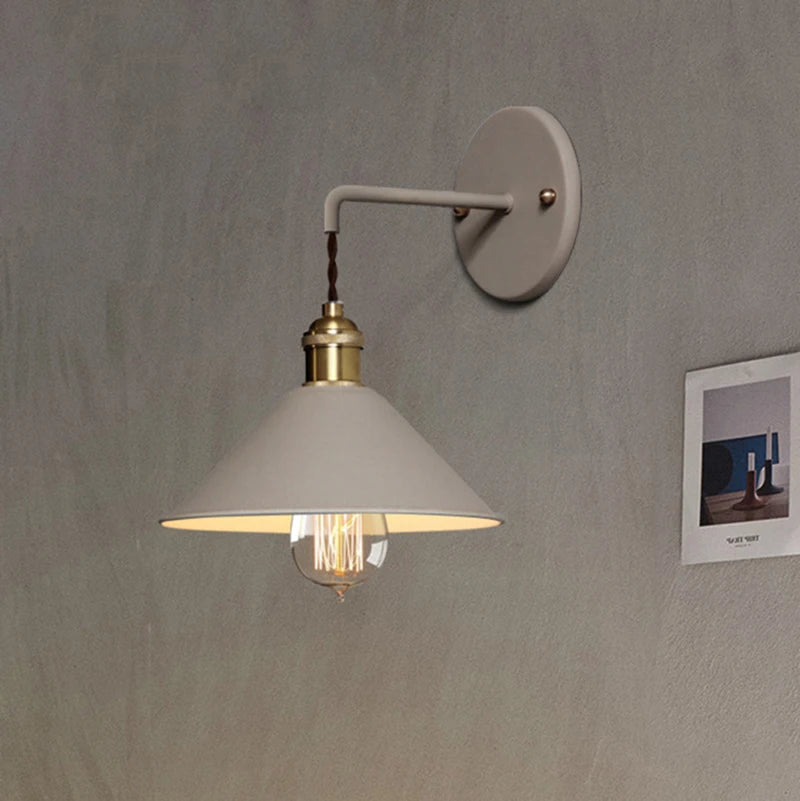 Macaron LED wall lamp, iron sconces for aisle lighting