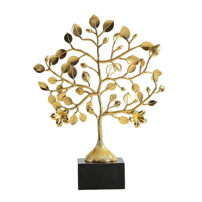 Luxury metal tree leaves living room