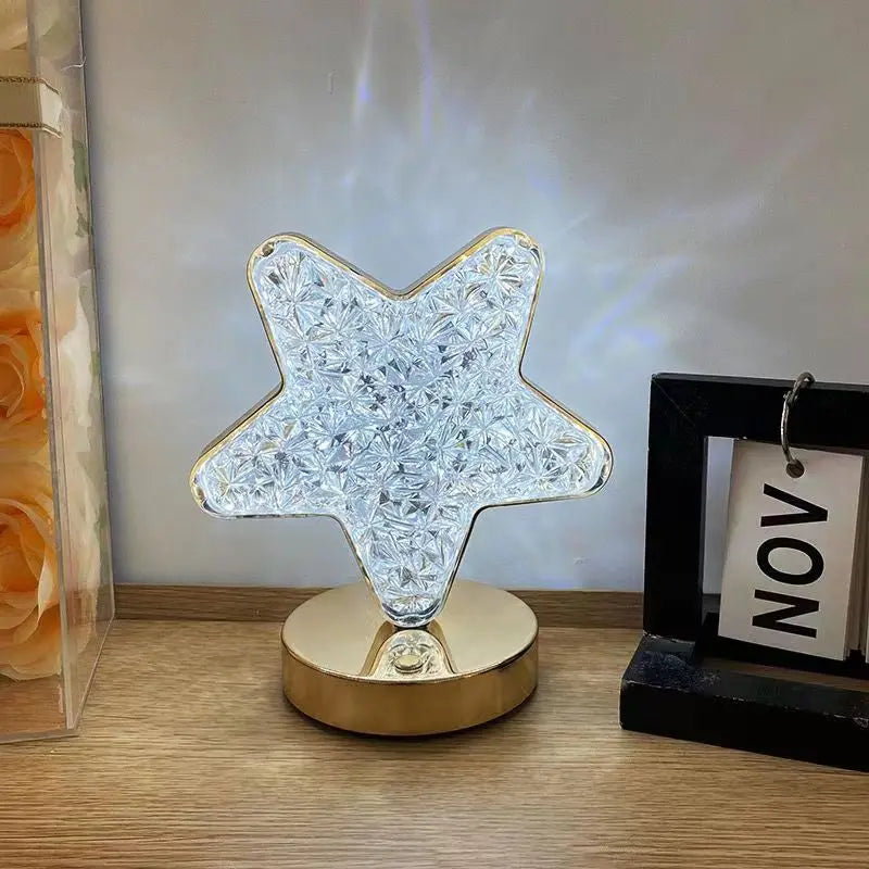 LED night light star moon lamp battery with 3 colors