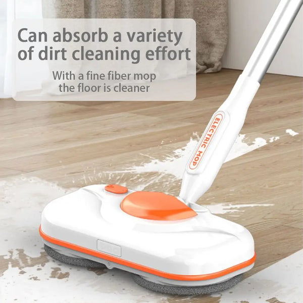 Rechargeable mop, integrated sweeping and mopping