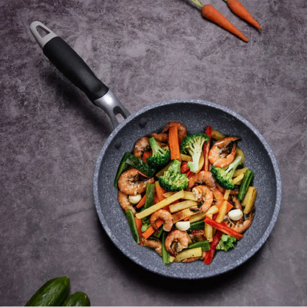 Durable stone frying wok pan non-stick ceramic pot - Nanag store