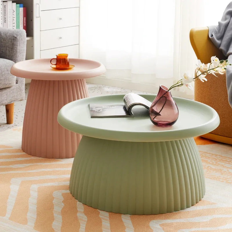 Makeup Small Round Living Room Coffee Table Modern Mesitas De Noche Bedroom Furniture - Nanag store