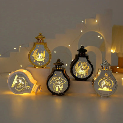 2024 Ramadan LED lantern light Eid mubarak decoration