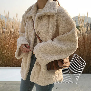 Lamb Wool Short Coat