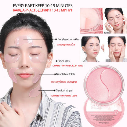 Skin care products set sakura whitening cream 24k serum skin care set face mask