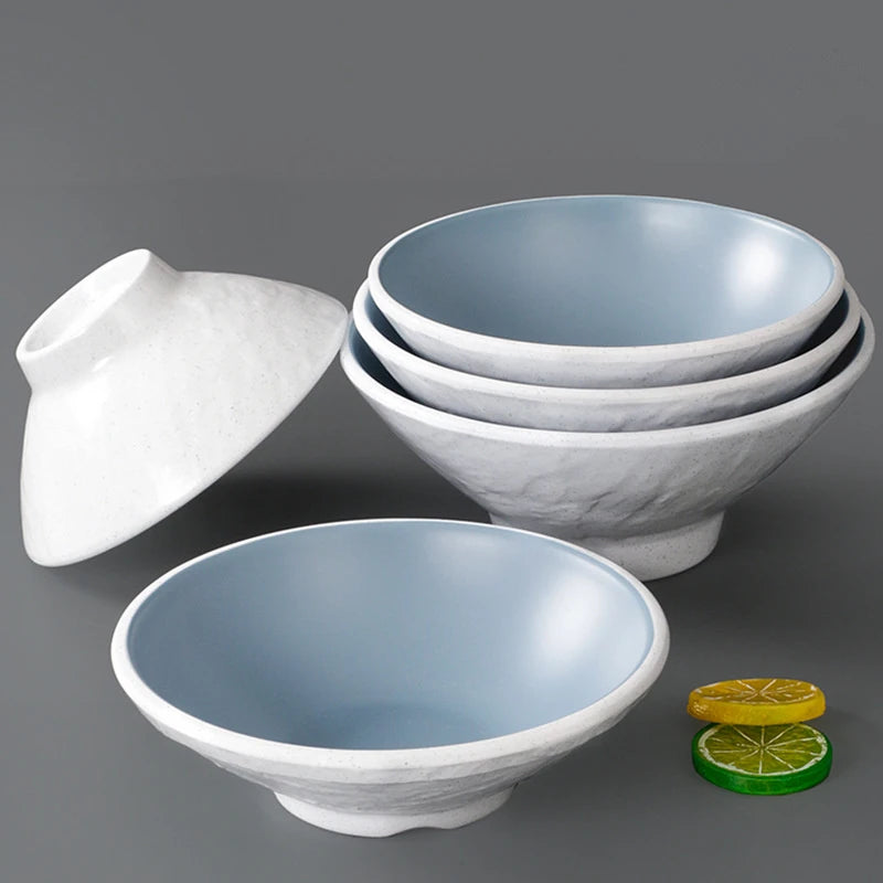 Fortykket Melamine Noodle Bowl Multi-size Imitasjon Porselen