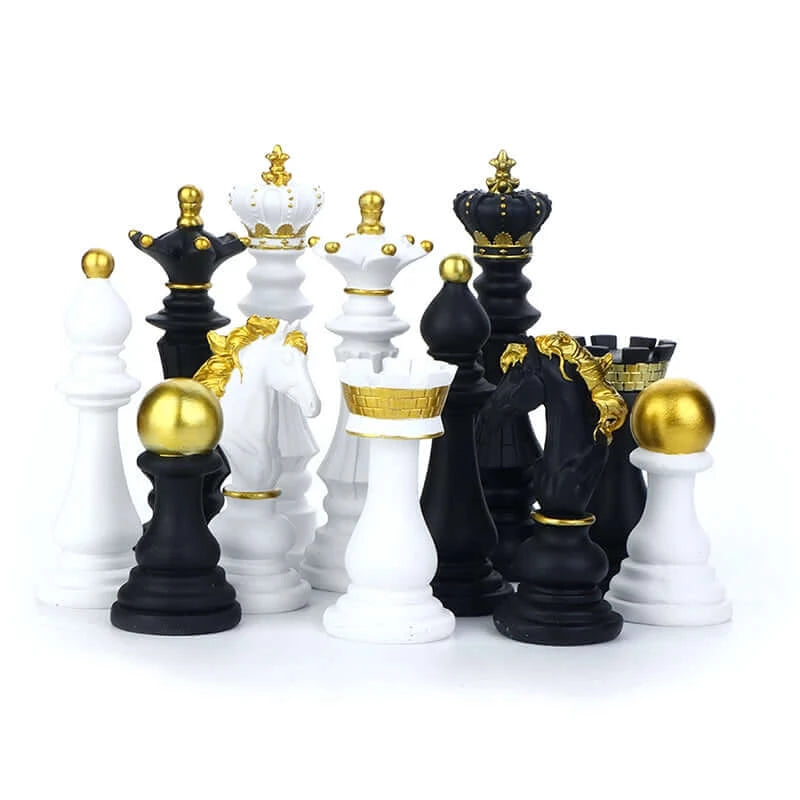 1pc Harz Schachfiguren Brettspiele Zubehör